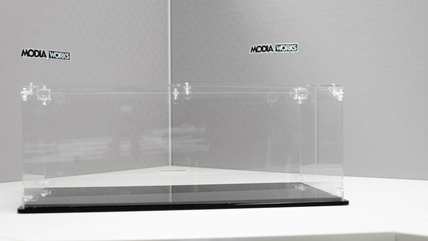 Modiaworks Large-Scale Acrylic Display Case – 19” Horizontal Edition
