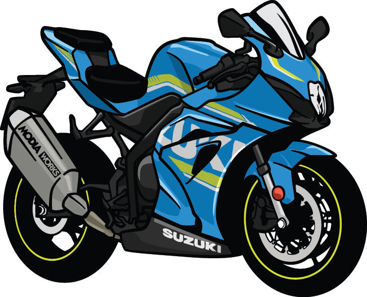 ModiaWorks Suzuki sport bike Key chains