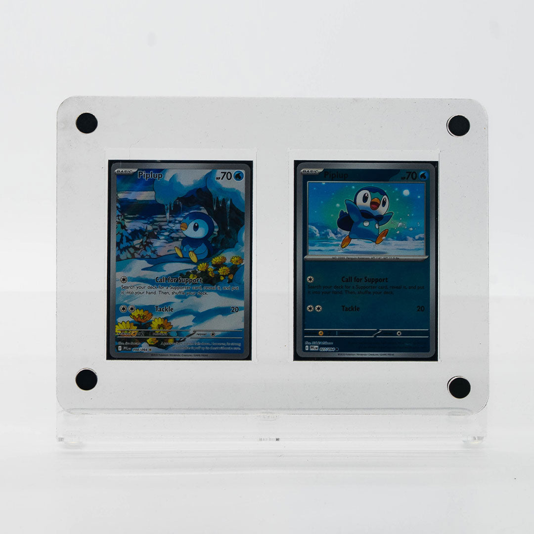 The Duo Slant Card Holder Raw Cards (Clear)