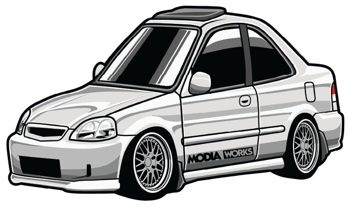 ModiaWorks EK COUPE Key Chains