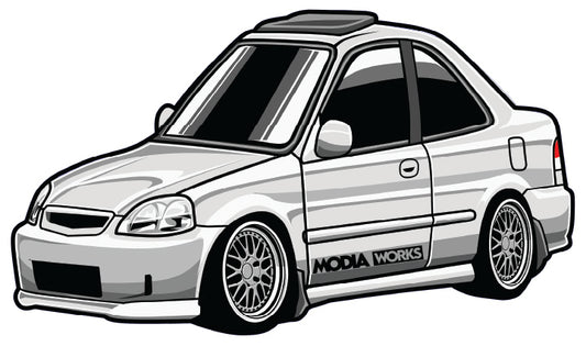 ModiaWorks EK COUPE Key Chains