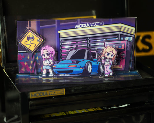 001 Modiaworks “Rina & Mina x  Boba Run” Diorama