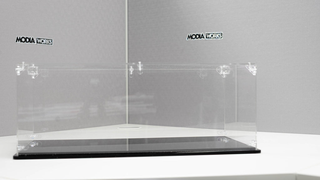 Modiaworks Large-Scale Acrylic Display Case – 19” Horizontal Edition