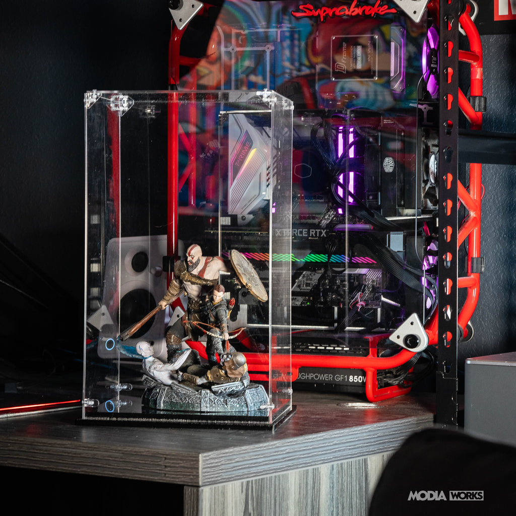 Vertical Acrylic Display Case Medium– 6.9" X 15.25" X 6.9”