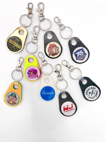 Custom NFC Keychains with Your Logo ($10 each)