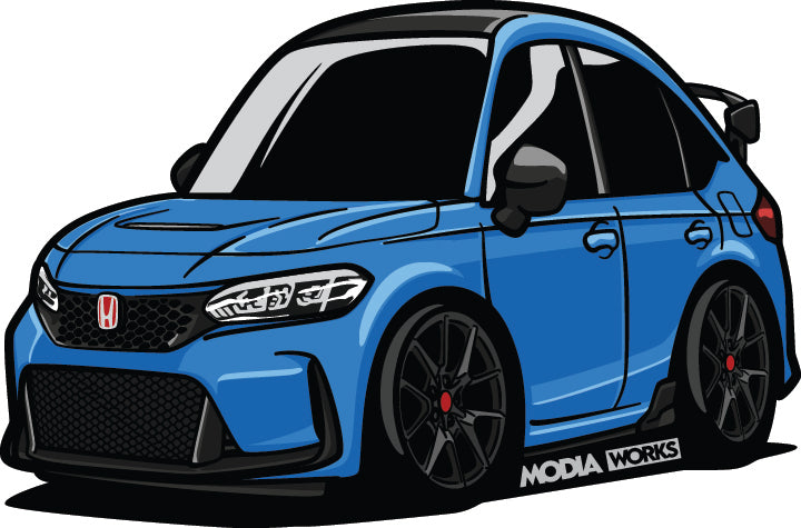 ModiaWorks Blue Type R Key Chains