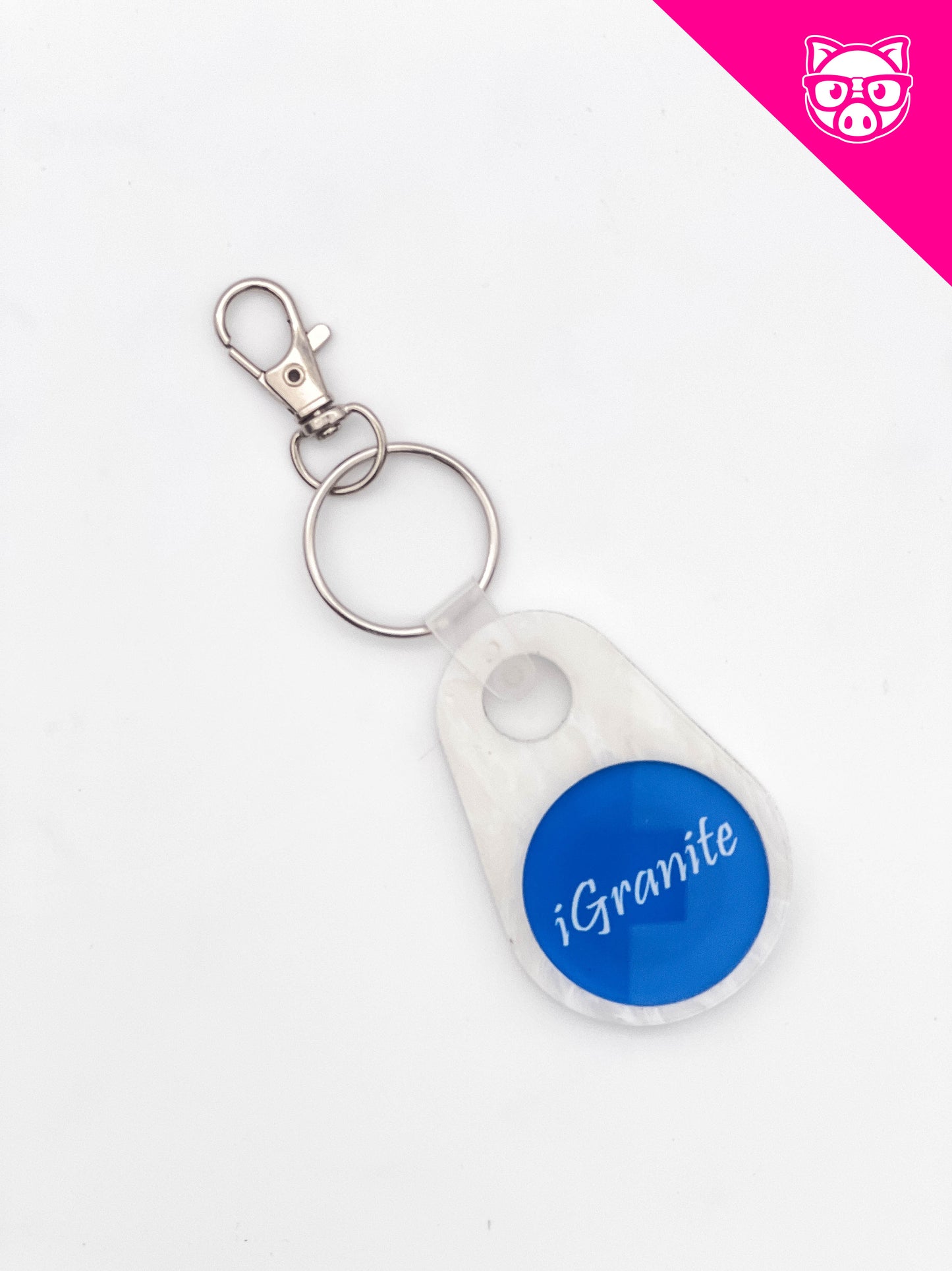 3 Custom NFC Keychains with Your Logo (Limited Edition Marble)