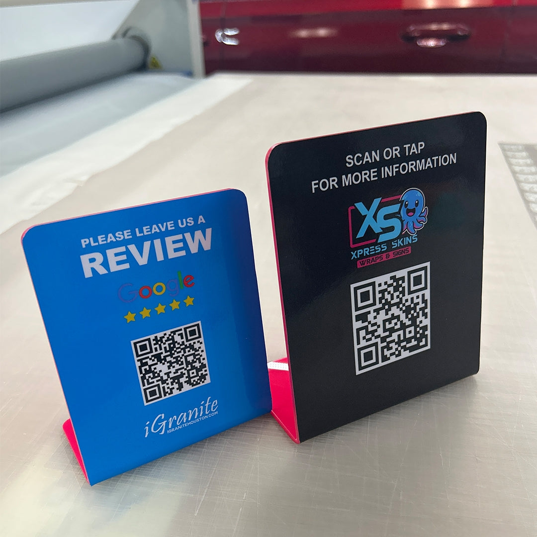 Custom Logo Google Review Sign with NFC