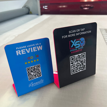 Custom Logo Google Review Sign with NFC