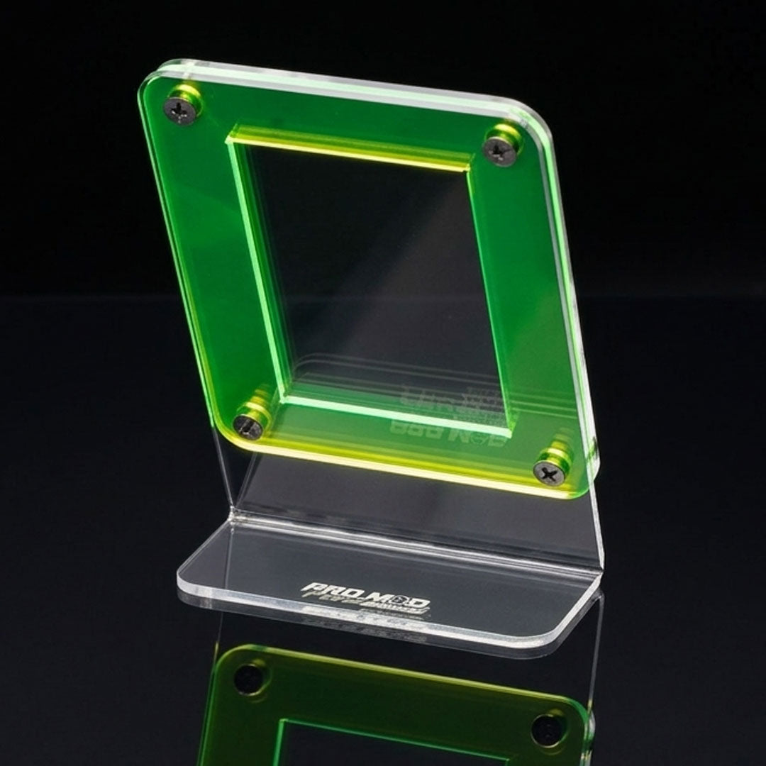 The Single Slant Card Holder (Neon Green Clear) Lit limited Edition