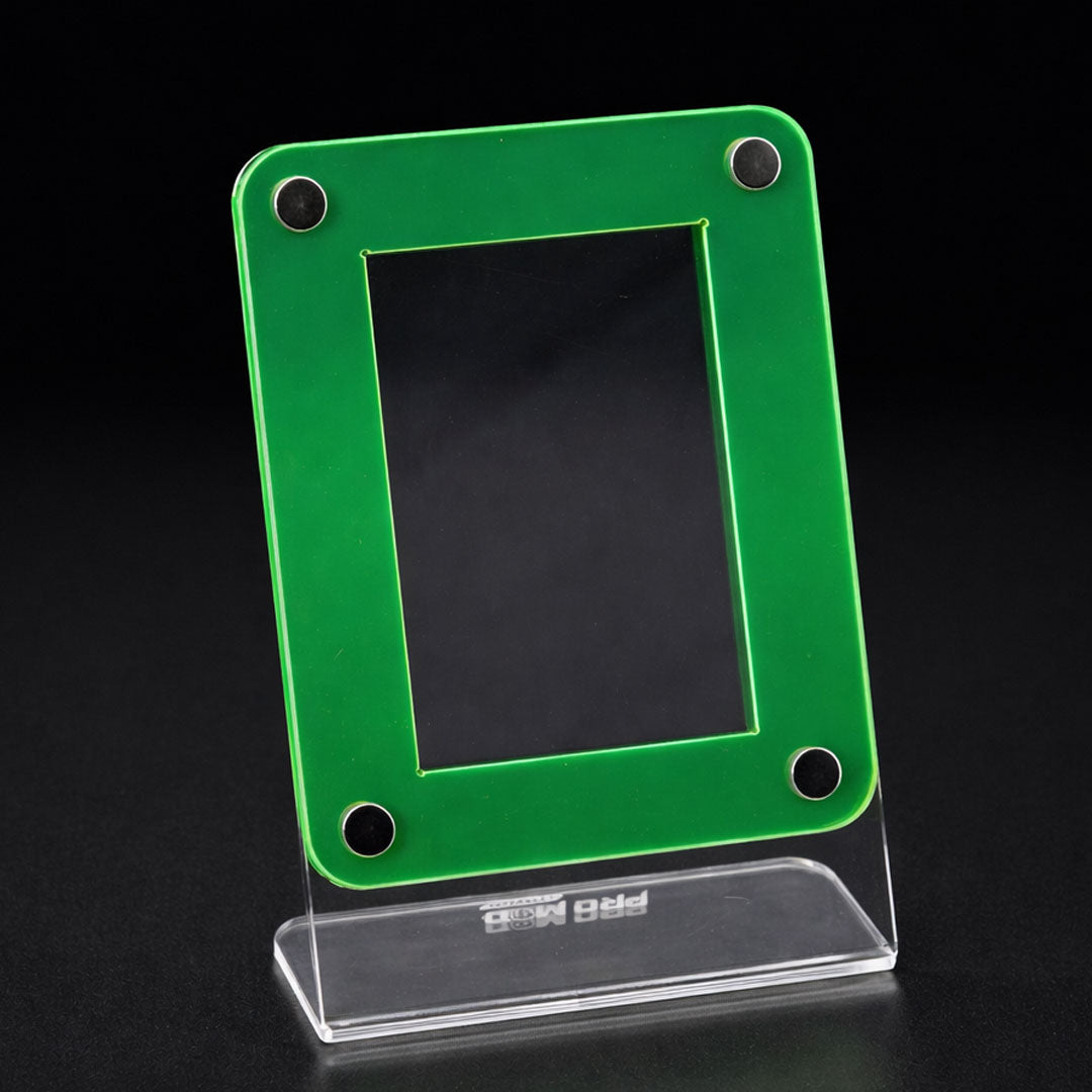 The Single Slant Card Holder (Neon Green Clear) Lit limited Edition