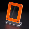 The Single Slant Card Holder (Neon Orange/Pink Clear) Lit Edition