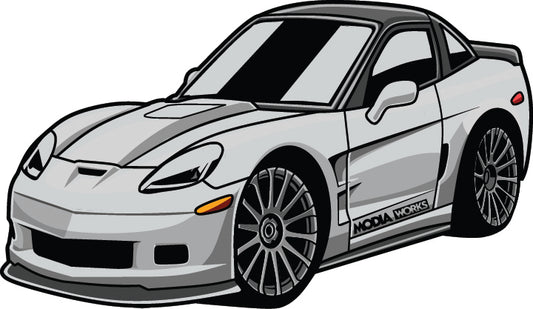 ModiaWorks Mid Life Crises Sports Car Key Chains